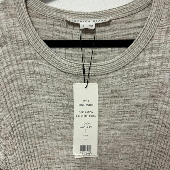 NWT $448 Veronica Beard Richie Ribbed Knit Space-Dyed Midi Dress - Picture 6 of 7